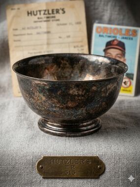 Vintage Hutzler’s Baltimore Silver Plate Revere Bowl 5” - UNPOLISHED